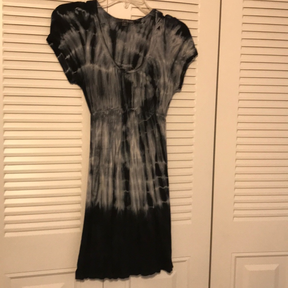 Black and White tie-dye sundress